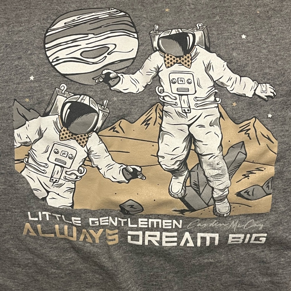 Gray Astronaut Graphic Tee